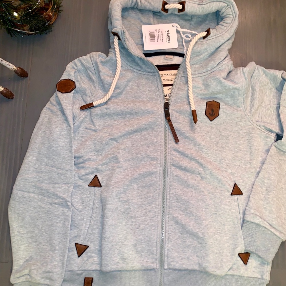 Men’s Naketano light green full zip hoodie